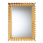 Baxton Studio Ygritte Antique Goldleaf Accent Wall Mirror